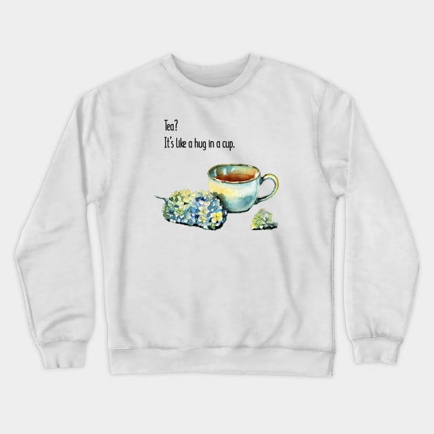 Tea cup Crewneck Sweatshirt by victoriazavyalova_art